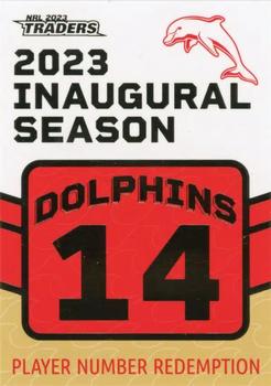 2023 NRL Traders Titanium - Dolphins Inaugural Redemption #D14 Mark Nicholls Front